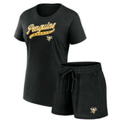 Women's Fanatics Pittsburgh Penguins Start to Finish T-Shirt \u0026 Shorts Combo Pack